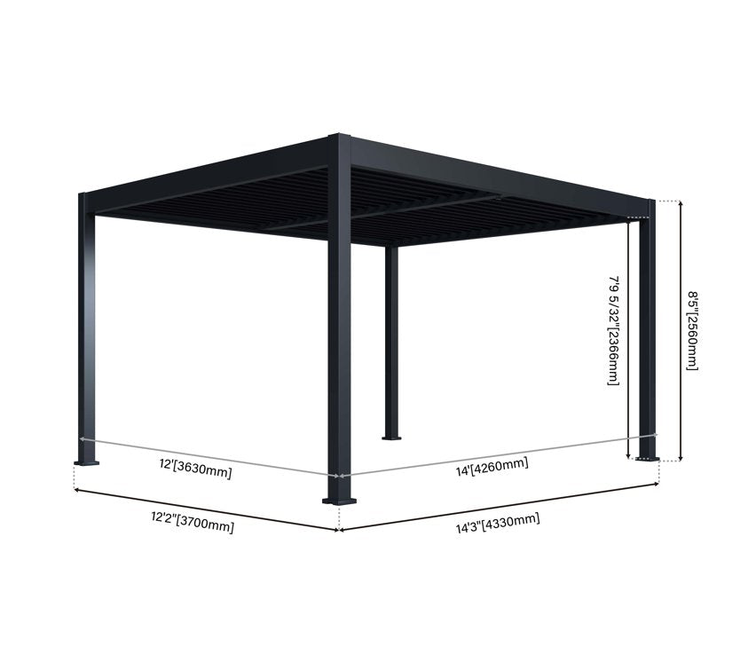 Paragon Outdoor Grand Tuscan Louvered Pergola