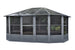 Gazebo Penguin Florence Freestanding Solarium - Sand/Slate- Metal/Polycarbonate Roof