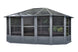Gazebo Penguin Florence Freestanding Solarium - Sand/Slate- Metal/Polycarbonate Roof