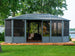 Gazebo Penguin Florence Freestanding Solarium - Sand/Slate- Metal/Polycarbonate Roof