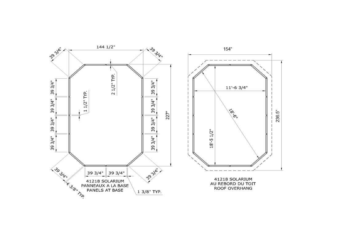 Gazebo Penguin Florence Freestanding Solarium - Sand/Slate- Metal/Polycarbonate Roof
