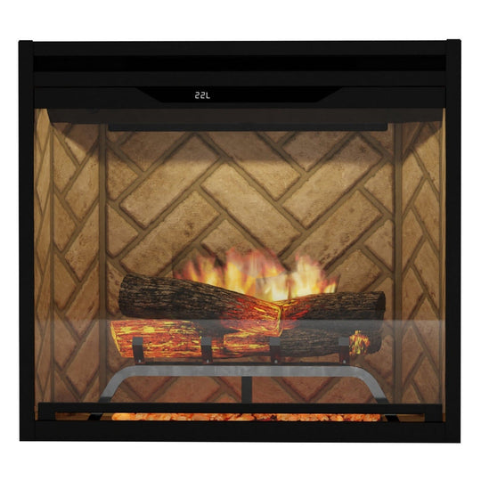NEW! Dimplex Revillusion® 24-Inch Built-In Electric Fireplace - Herringbone - REV24-HB | 500005733