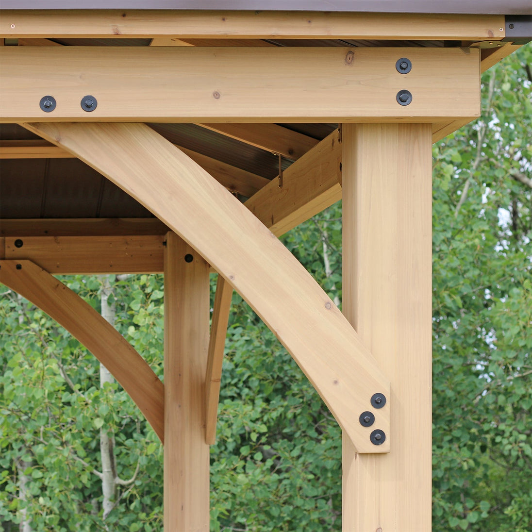 Yardistry Meridian Premium Cedar Gazebo in Multiple Sizes