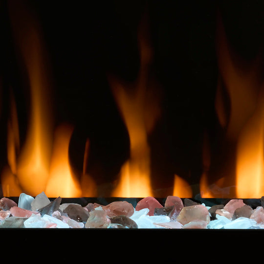 Dimplex Vital Essence 74-Inch Linear Electric Fireplace - 1500W with 13 Flame Colors (ESN74)