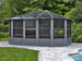 Gazebo Penguin Florence Freestanding Solarium - Sand/Slate- Metal/Polycarbonate Roof