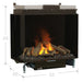Dimplex Faber e-MatriX 37-Inch Electric Firebox, Left-facing, Two-sided with e-MatriX (FEF3226L2L)