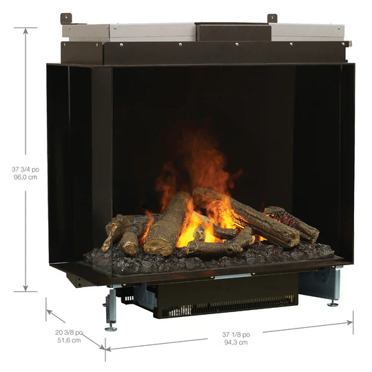 Dimplex Faber e-MatriX Electric Firebox, Left-facing, Two-sided with e-MatriX (FEF3226L2L)