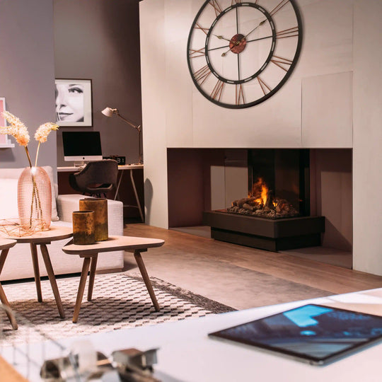 Dimplex Faber e-MatriX 39-Inch Electric Firebox, Three-sided, Bay with e-MatriX (FEF3226L3)