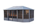 Gazebo Penguin Florence Freestanding Solarium - Sand/Slate- Metal/Polycarbonate Roof