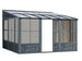 Gazebo Penguin Florence Wall Mounted Add-A-Room - Sand/Slate- Metal/Polycarbonate Roof