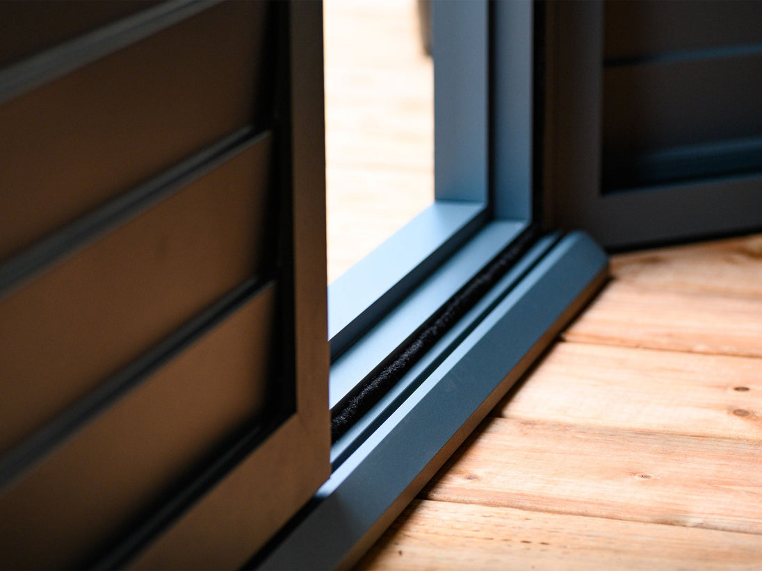 Gazebo Penguin Florence Wall Mounted Add-A-Room - Sand/Slate- Metal/Polycarbonate Roof