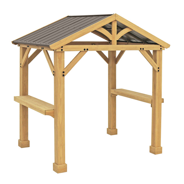 Yardistry Meridian Cedar Grilling Pavilion