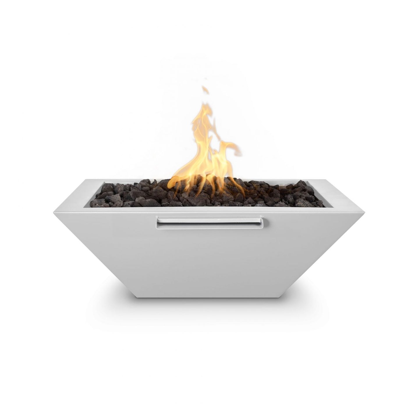 Maya Fire & Water Bowl powder coated steel outdoor fire and water feature