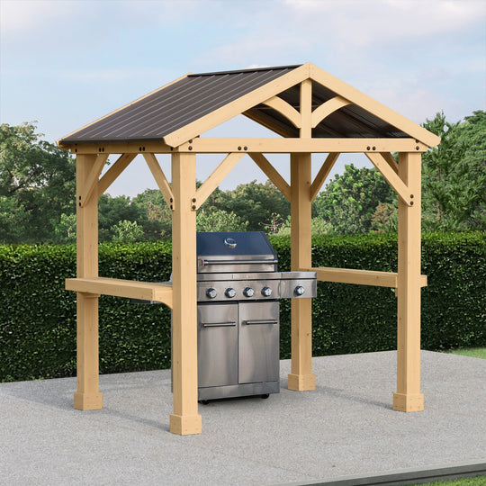 Yardistry Meridian Cedar Grilling Pavilion