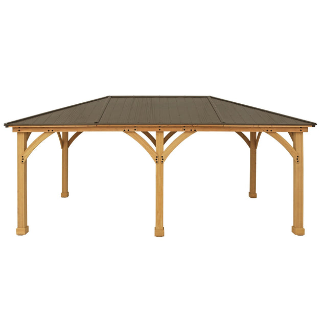 Yardistry Meridian Premium Cedar Gazebo in Multiple Sizes