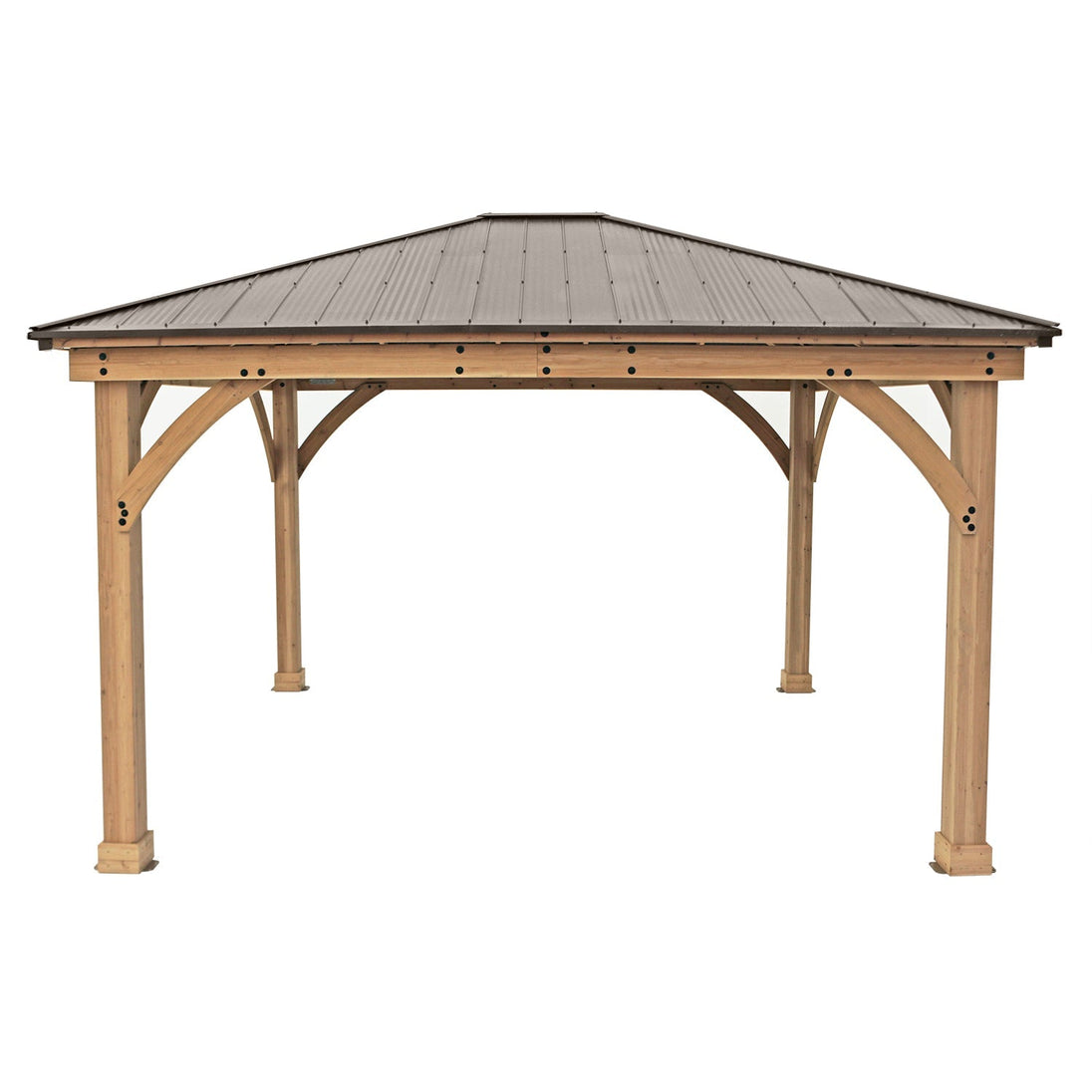 Yardistry Meridian Premium Cedar Gazebo in Multiple Sizes