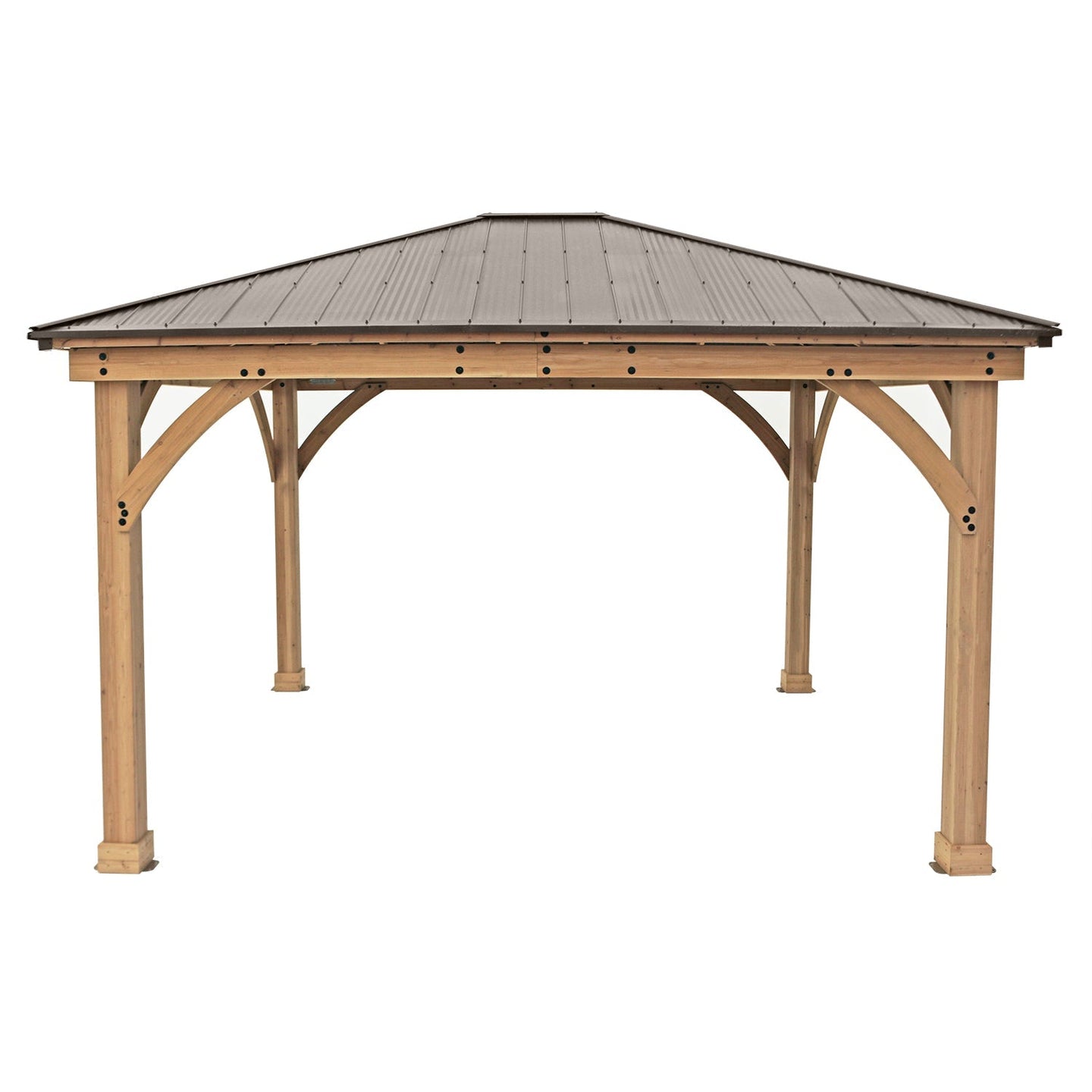 Yardistry Meridian Premium Cedar Gazebo in Multiple Sizes