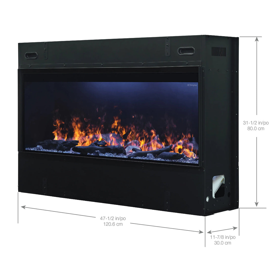 Dimplex Optimyst Linear 46-Inch Water Vapor Fireplace with Acrylic Ice and Driftwood Media (OLF46-AM)
