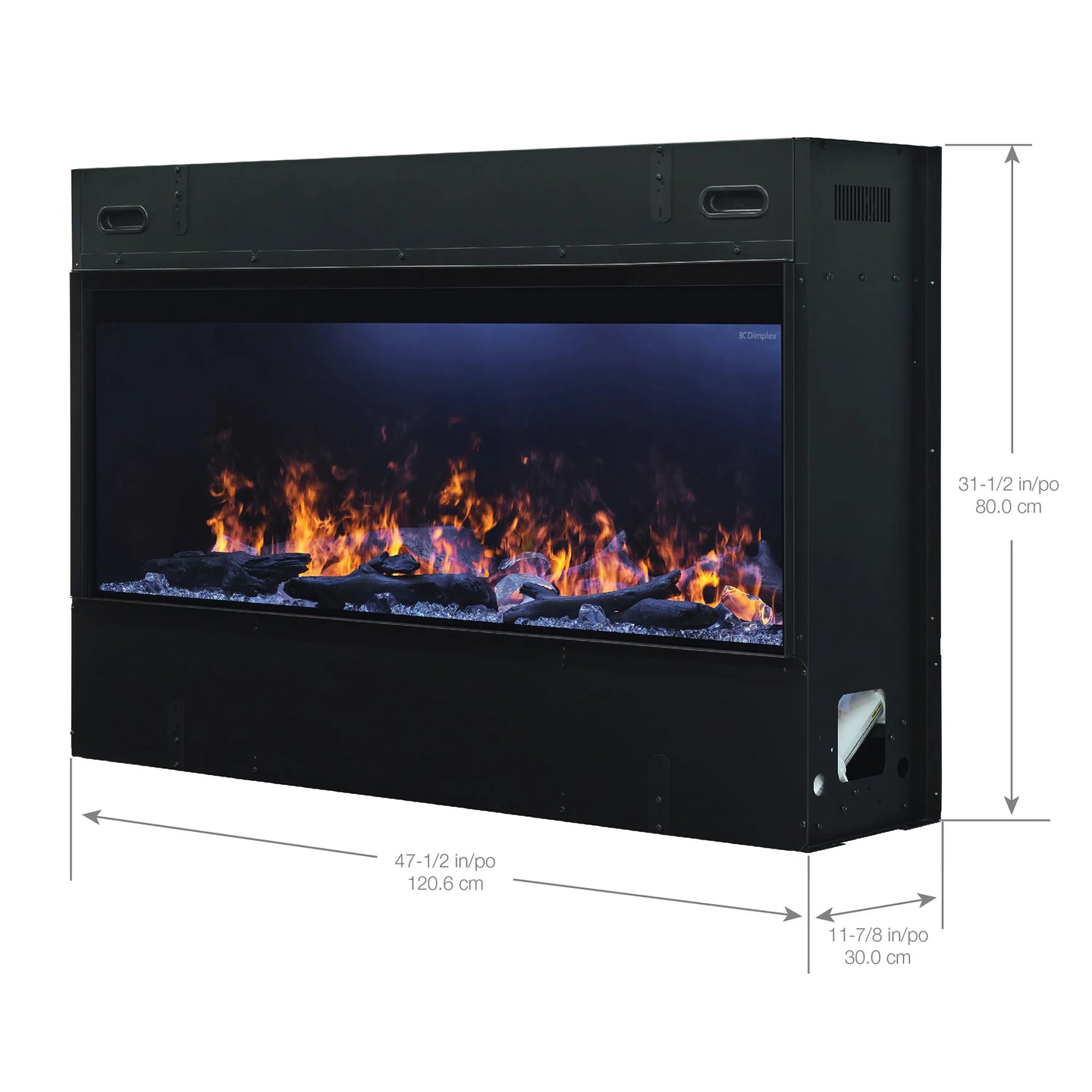 Dimplex Optimyst Linear 46-Inch Water Vapor Fireplace with Acrylic Ice and Driftwood Media (OLF46-AM)