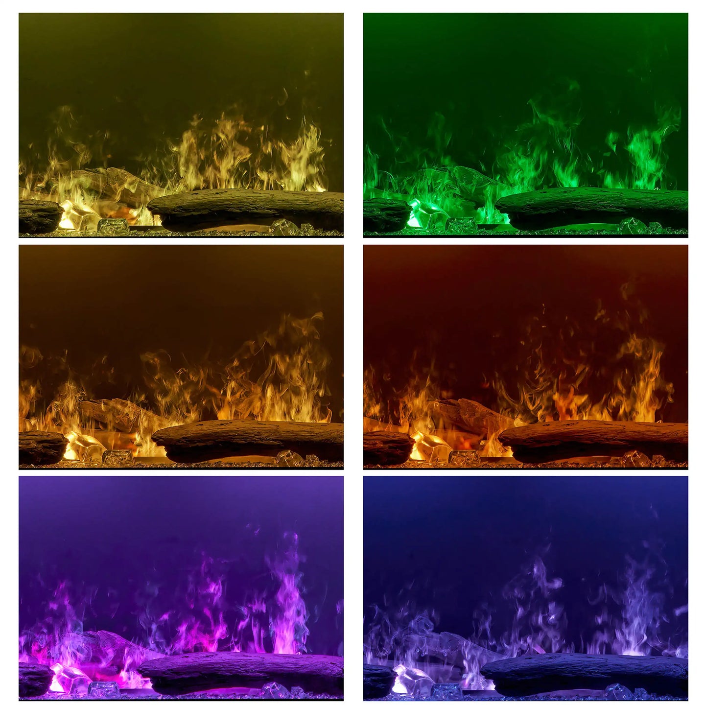 Dimplex Optimyst Linear 46-Inch Water Vapor Fireplace with Acrylic Ice and Driftwood Media (OLF46-AM)