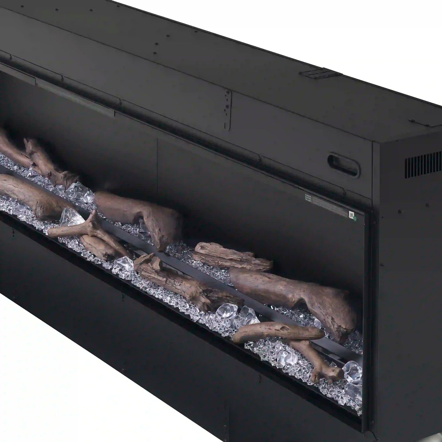 Dimplex Optimyst Linear 66-Inch Water Vapor Fireplace with Acrylic Ice and Driftwood Media (OLF66-AM)