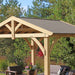 Yardistry Carolina Cedar 11 x 13 Pavilion with Aluminum Roof