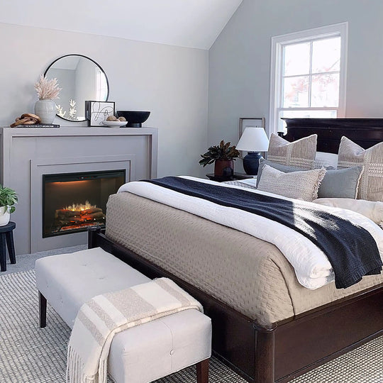 Dimplex 36-Inch Built-In Electric Firebox in Black with internal LED Lighting (REV36-BL)