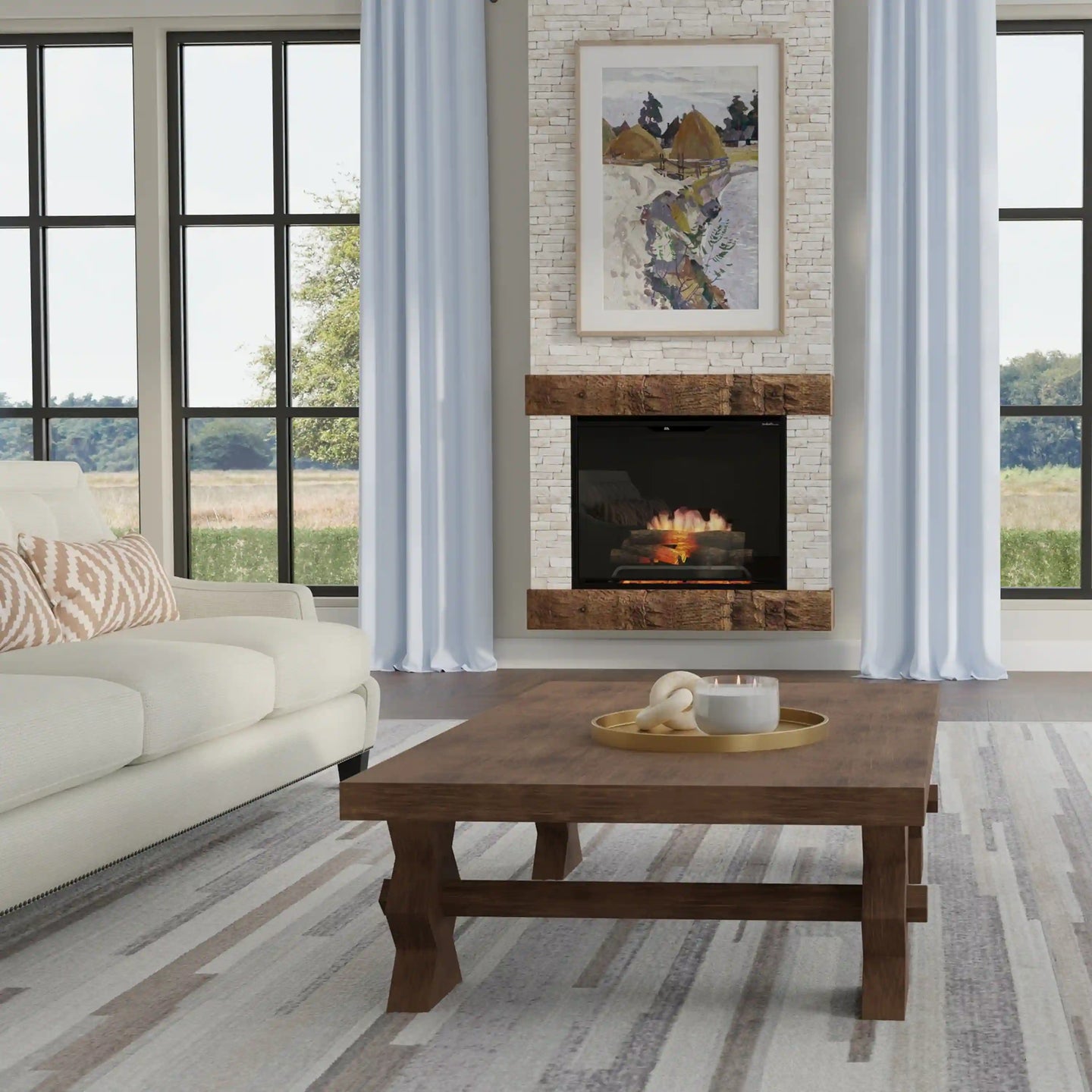 Dimplex Revillusion 30-Inch Built-In Firebox in Black with internal LED Lighting (REV30-BL)