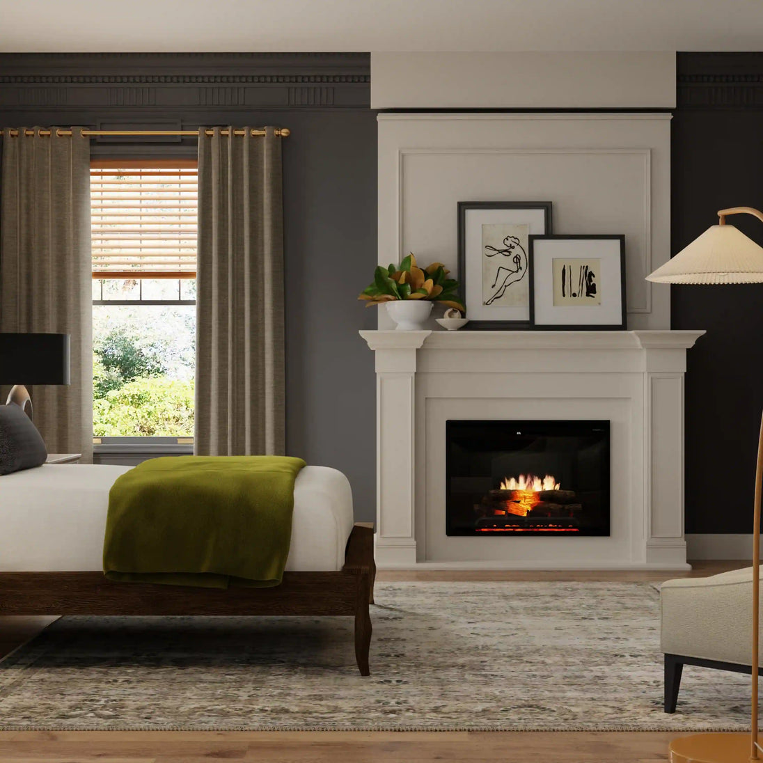 Dimplex Revillusion 30-Inch Built-In Firebox in Black with internal LED Lighting (REV30-BL)