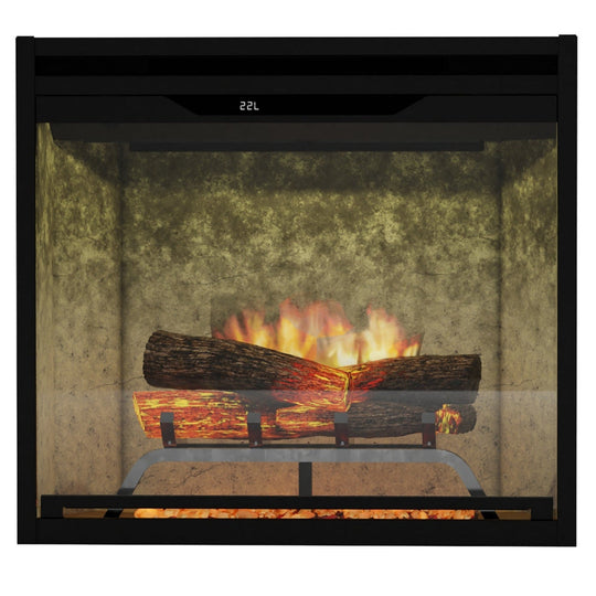 NEW! Dimplex Revillusion® 24-Inch Built-In Electric Fireplace - Weathered Concrete - REV24-WC | 500005128