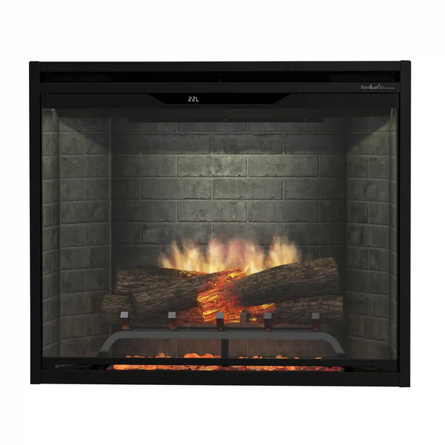 Dimplex Revillusion 30-Inch Built-In Firebox in Neutral Brick with internal LED Lighting (REV30-NB)