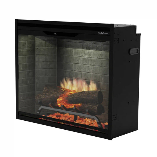 Dimplex Revillusion 30-Inch Built-In Firebox in Neutral Brick with internal LED Lighting (REV30-NB)