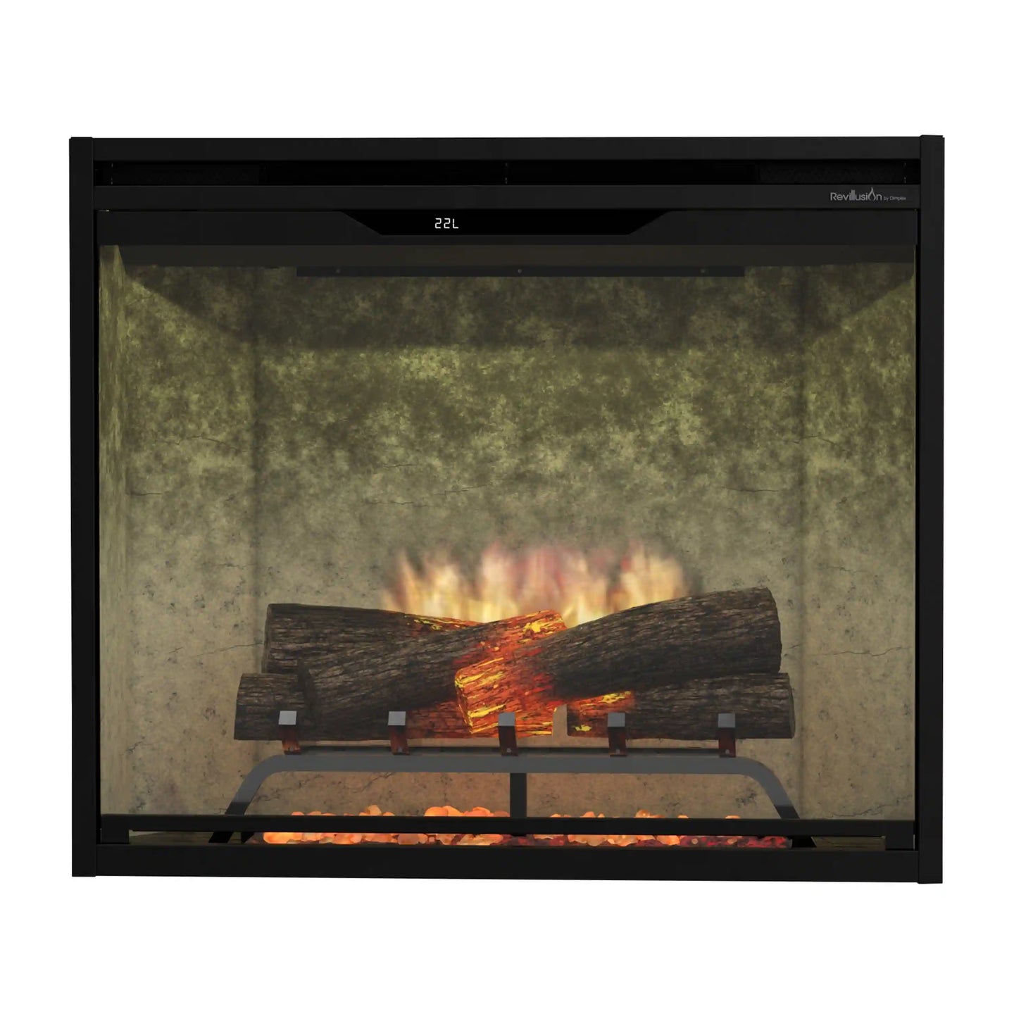 Dimplex Revillusion 30-Inch Built-In Firebox in Weathered Concrete with internal LED Lighting (REV30-WC)