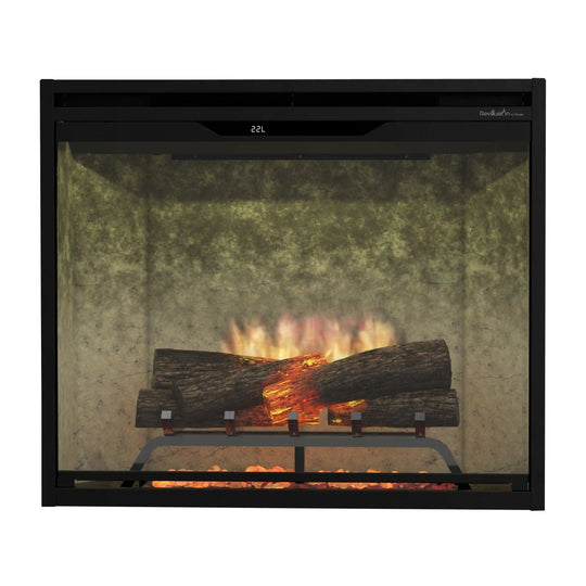 Dimplex 36-Inch Built-In Electric Firebox in Weathered Concrete with internal LED Lighting (REV36-WC)