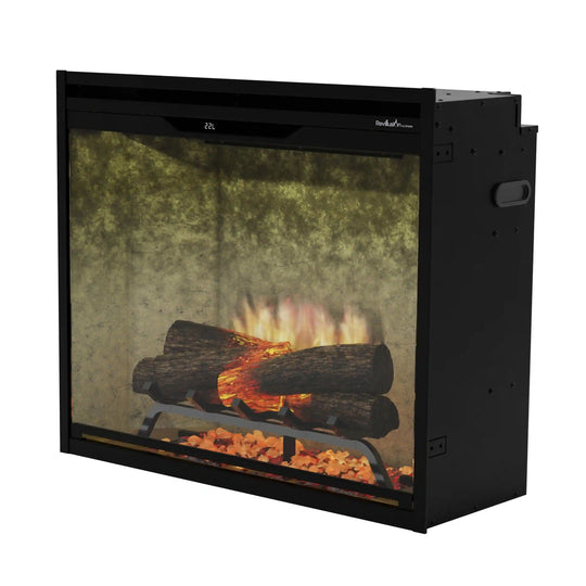Dimplex Revillusion 30-Inch Built-In Firebox in Weathered Concrete with internal LED Lighting (REV30-WC)