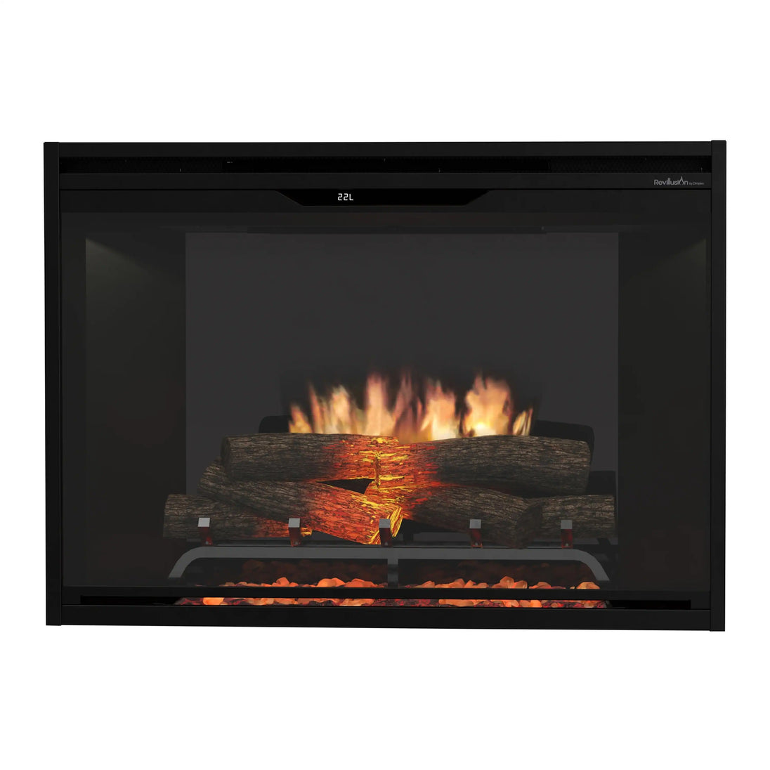 Dimplex 36-Inch Built-In Electric Firebox in Black with internal LED Lighting (REV36-BL)