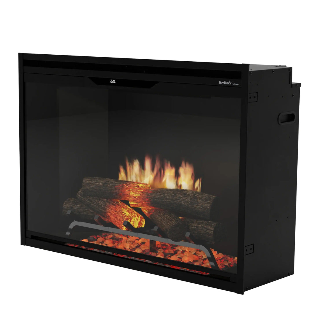 Dimplex 36-Inch Built-In Electric Firebox in Black with internal LED Lighting (REV36-BL)