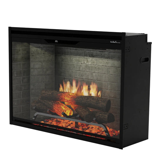 Dimplex 36-Inch Built-In Electric Firebox in Neutral Brick with internal LED Lighting (REV36-NB)