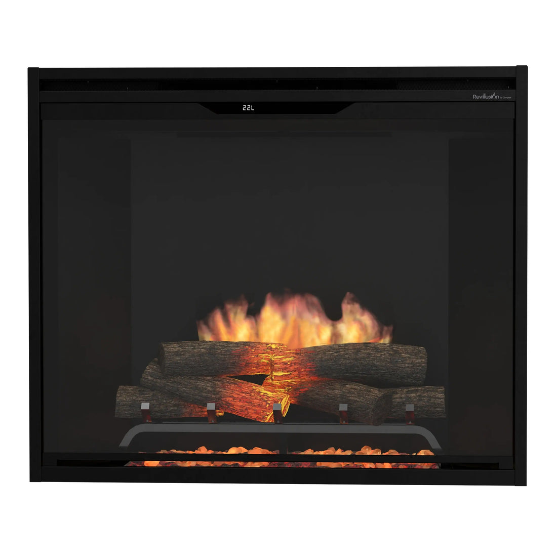Dimplex Revillusion 36-Inch Portrait Built-in Electric Firebox in Black with Internal LED Lighting (REV36P-BL)
