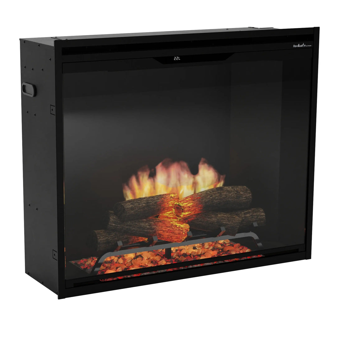 Dimplex Revillusion 36-Inch Portrait Built-in Electric Firebox in Black with Internal LED Lighting (REV36P-BL)