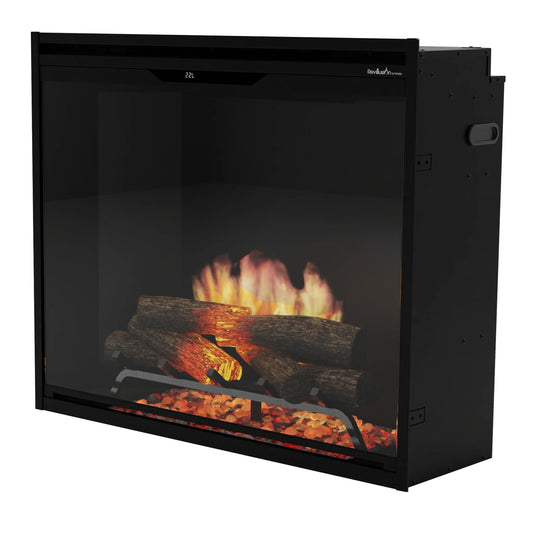 Dimplex Revillusion 36-Inch Portrait Built-in Electric Firebox in Black with Internal LED Lighting (REV36P-BL)
