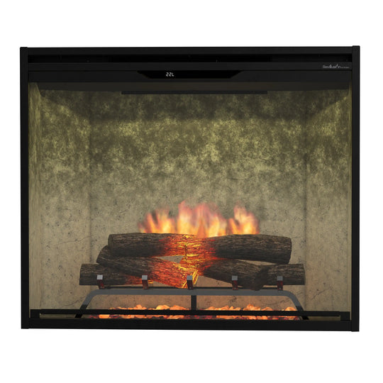 Dimplex Revillusion 36-Inch Portrait Built-In Electric Firebox in Weathered Concrete with internal LED Lighting (REV36P-WC)