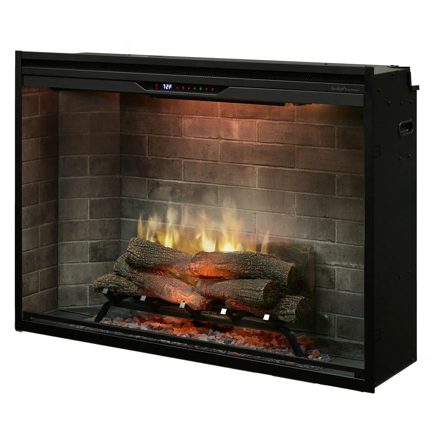 Dimplex Revillusion 42-Inch Built-In Electric Firebox in Neutral Brick with internal LED Lighting (REV42-NB)