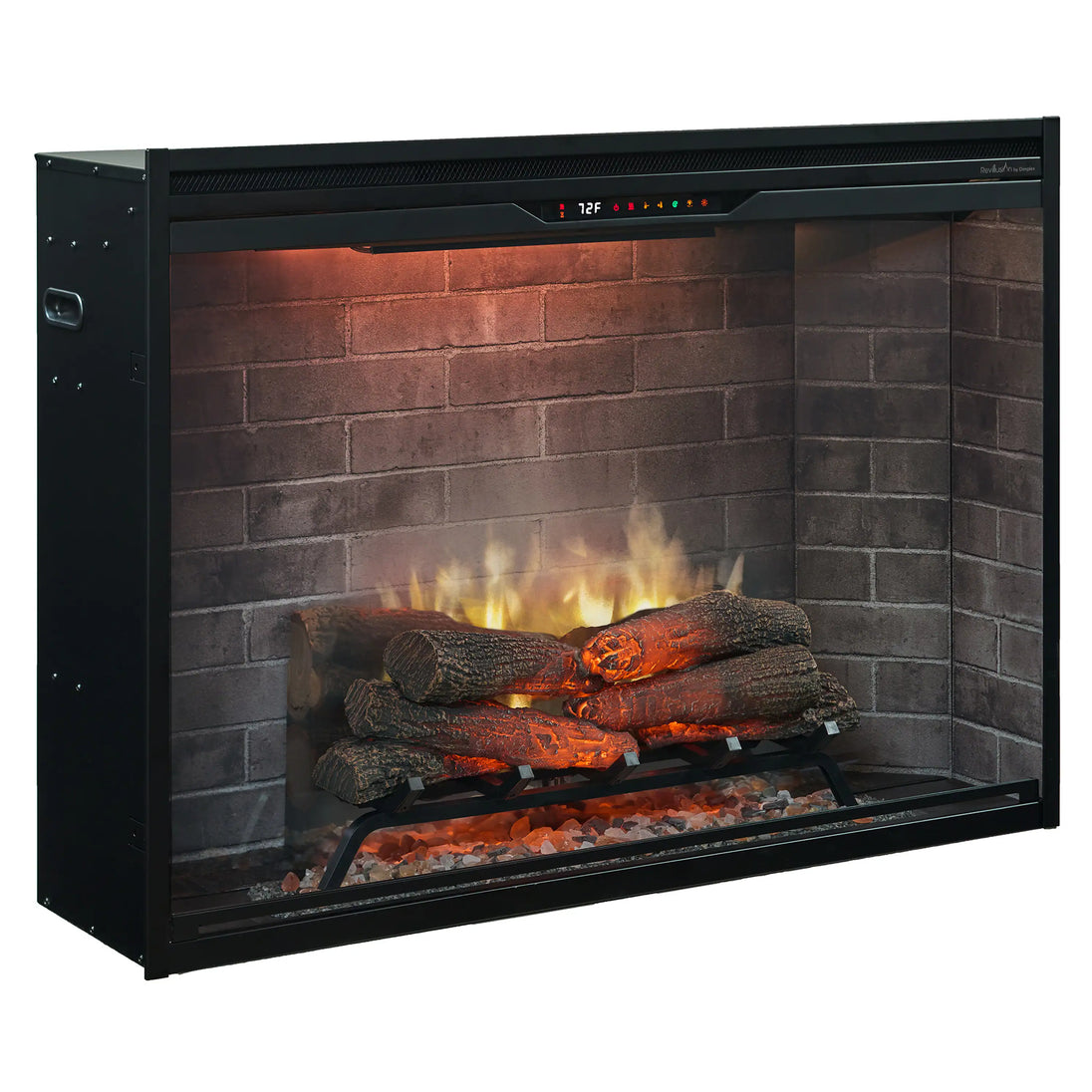 Dimplex Revillusion 42-Inch Built-In Electric Firebox in Neutral Brick with internal LED Lighting (REV42-NB)