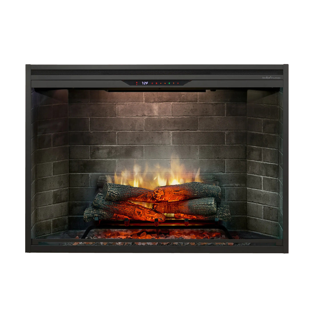 Dimplex Revillusion 42-Inch Built-In Electric Firebox in Neutral Brick with internal LED Lighting (REV42-NB)