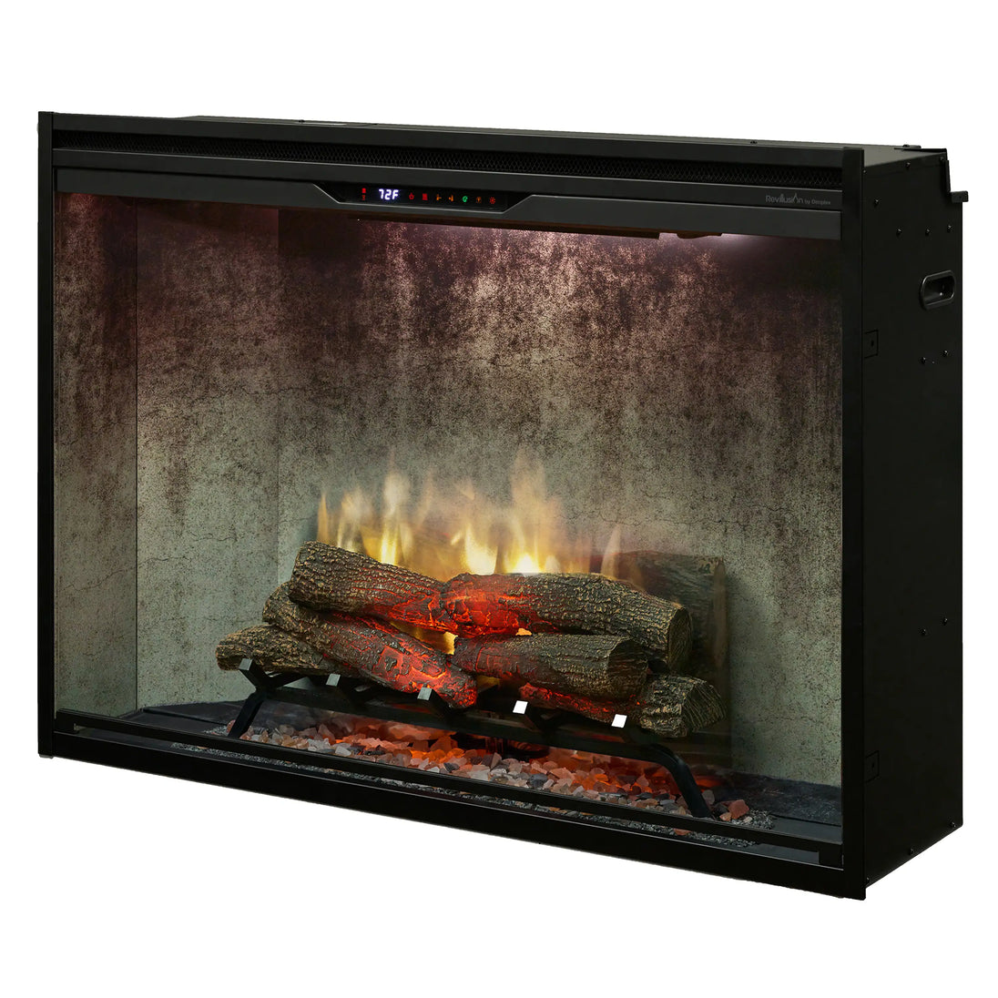 Dimplex Revillusion 42-Inch Built-in Electric Firebox in Weathered Concrete with internal LED Lighting (REV42-WC)