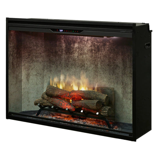 Dimplex Revillusion 42-Inch Built-in Electric Firebox in Weathered Concrete with internal LED Lighting (REV42-WC)