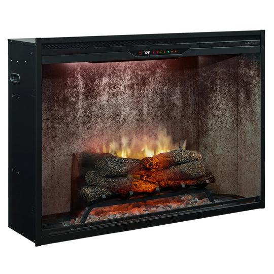 Dimplex Revillusion 42-Inch Built-in Electric Firebox in Weathered Concrete with internal LED Lighting (REV42-WC)