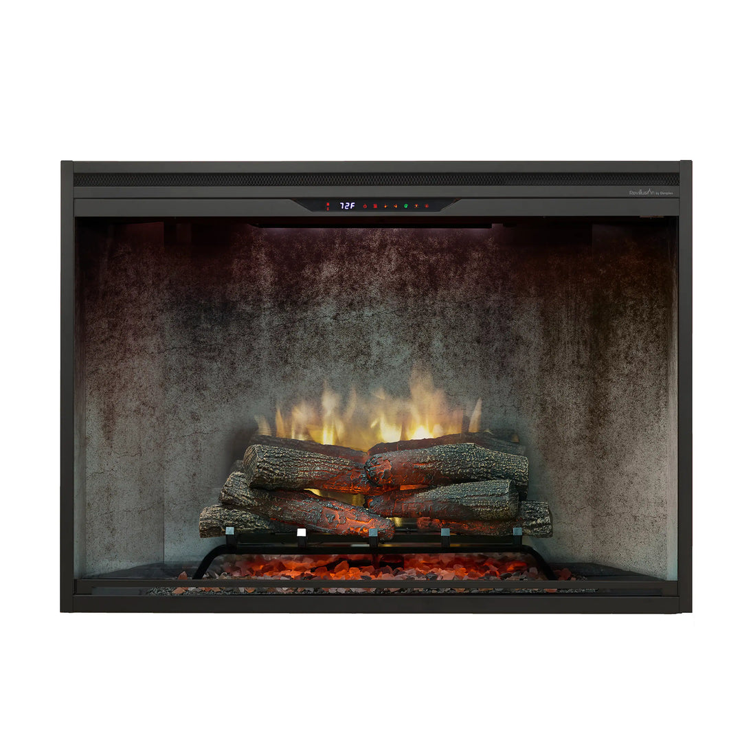 Dimplex Revillusion 42-Inch Built-in Electric Firebox in Weathered Concrete with internal LED Lighting (REV42-WC)