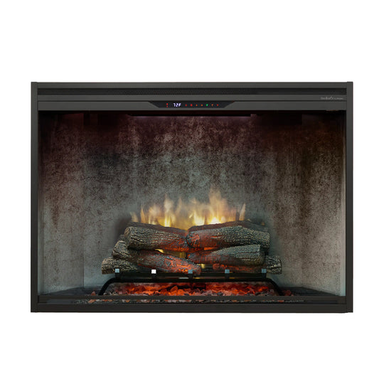 Dimplex Revillusion 42-Inch Built-in Electric Firebox in Weathered Concrete with internal LED Lighting (REV42-WC)